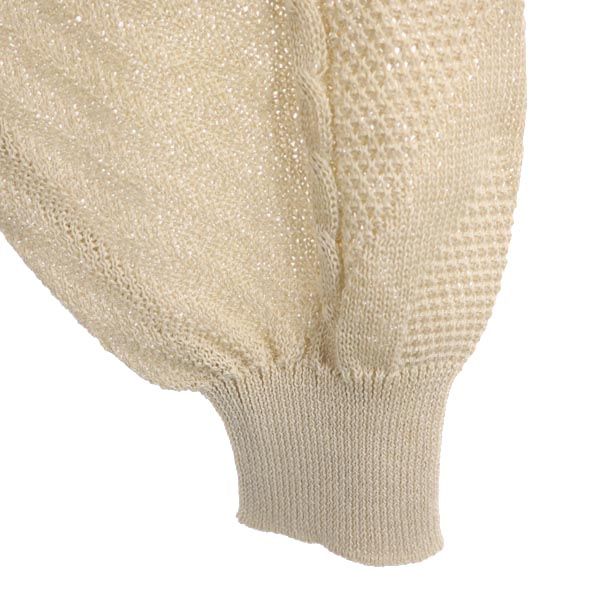 イヴサンローラン リネン 長袖 カーディガン M ベージュ YVES SAINT LAURENT メンズ