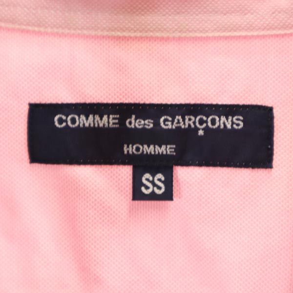 コムデギャルソンオム 2008年 チェック柄 長袖 ボタンダウンシャツ SS ピンク×グリーン COMME des GARCONS HOMME メンズ
