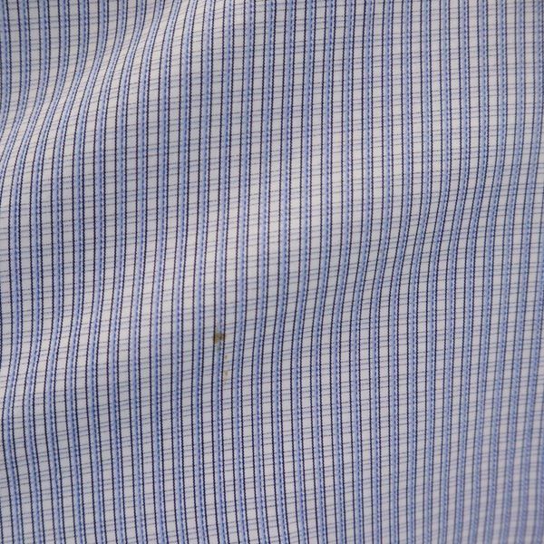 COMME des GARCONS コムデギャルソン フランス製 チェック 長袖 コットンシャツ XS ブルー系 メンズ