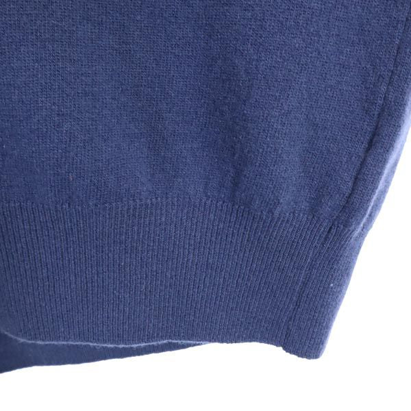 クリスチャンディオール ムッシュ 90s イタリア製 オールド 長袖 ウール セーター ブルー系 Christian Dior MONSIEUR ニット メンズ