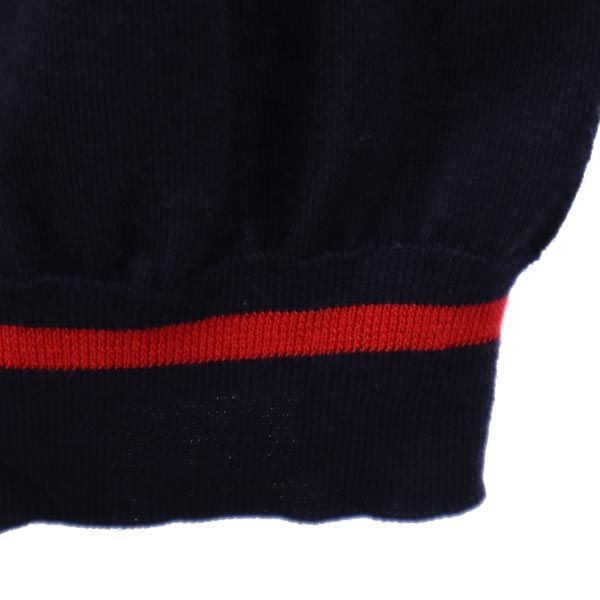 コムデギャルソンコムデギャルソン イタリア製 ウール 長袖 ニット カーディガン M ネイビー Comme des Garcons Comme des Garcons レディース