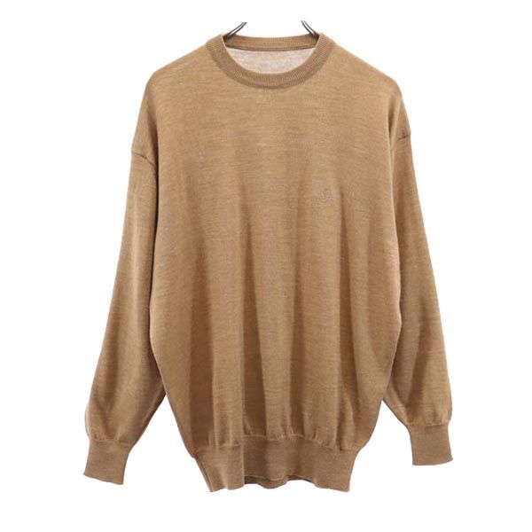 Christian Dior クリスチャンディオール 90s ウールブレンド オールド 長袖 セーター L ベージュ系 ニット メンズ