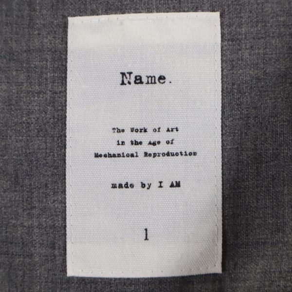 Name. ネーム 日本製 アノラックパーカー 1 グレー メンズ