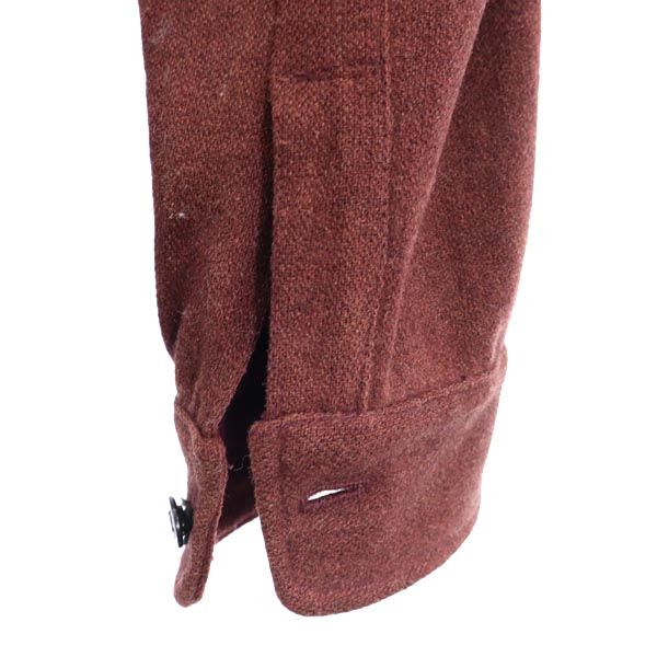 WOOLRICH ウールリッチ 60s 70s ヴィンテージ 白タグ 長袖 シャツ L ブラウン系 メンズ