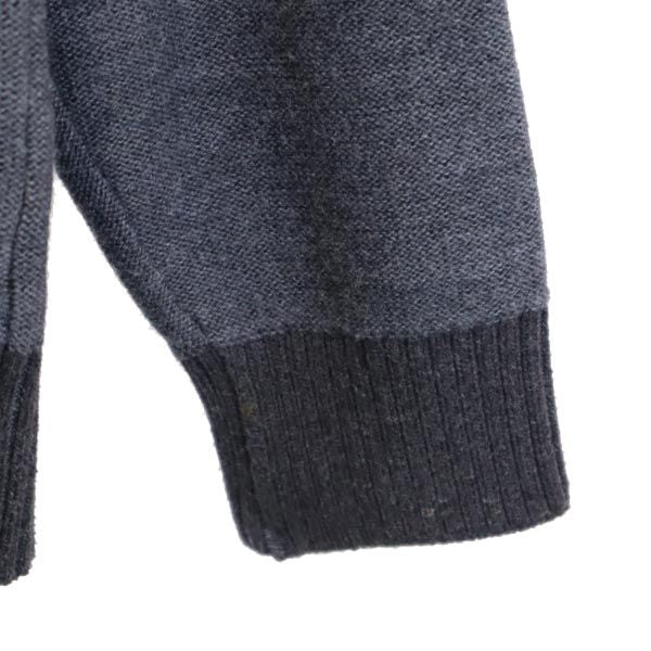 BURBERRY バーバリー 日本製 ニットジャケット M グレー 三陽商会 メンズ