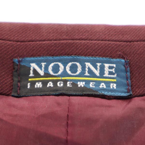 NOONE IMAGEWEAR 80s 90s オールド スクールジャケット ウール テーラードジャケット ボルドー NOONE IMAGEWEAR メンズ