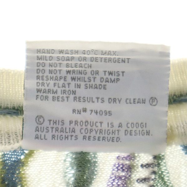 COOGI クージー 90s オールド 3D 総柄 長袖 3D コットン セーター XS ニット メンズ