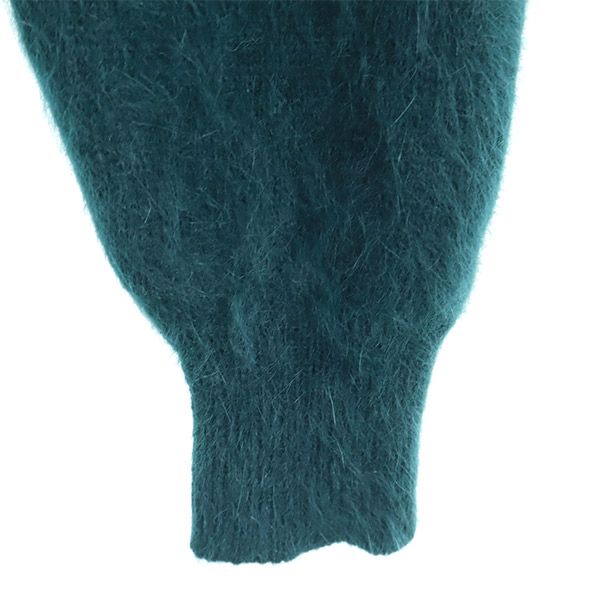 sacai luck サカイラック 長袖 切り替え Vネック セーター 緑 ニット レディース