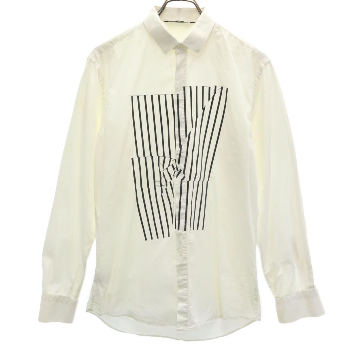 ニールバレット イタリア製 長袖 シャツ 151/2 アイボリー系 NEIL BARRETT メンズ