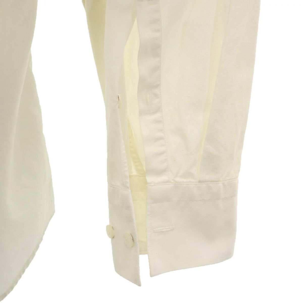 ニールバレット イタリア製 長袖 シャツ 151/2 アイボリー系 NEIL BARRETT メンズ