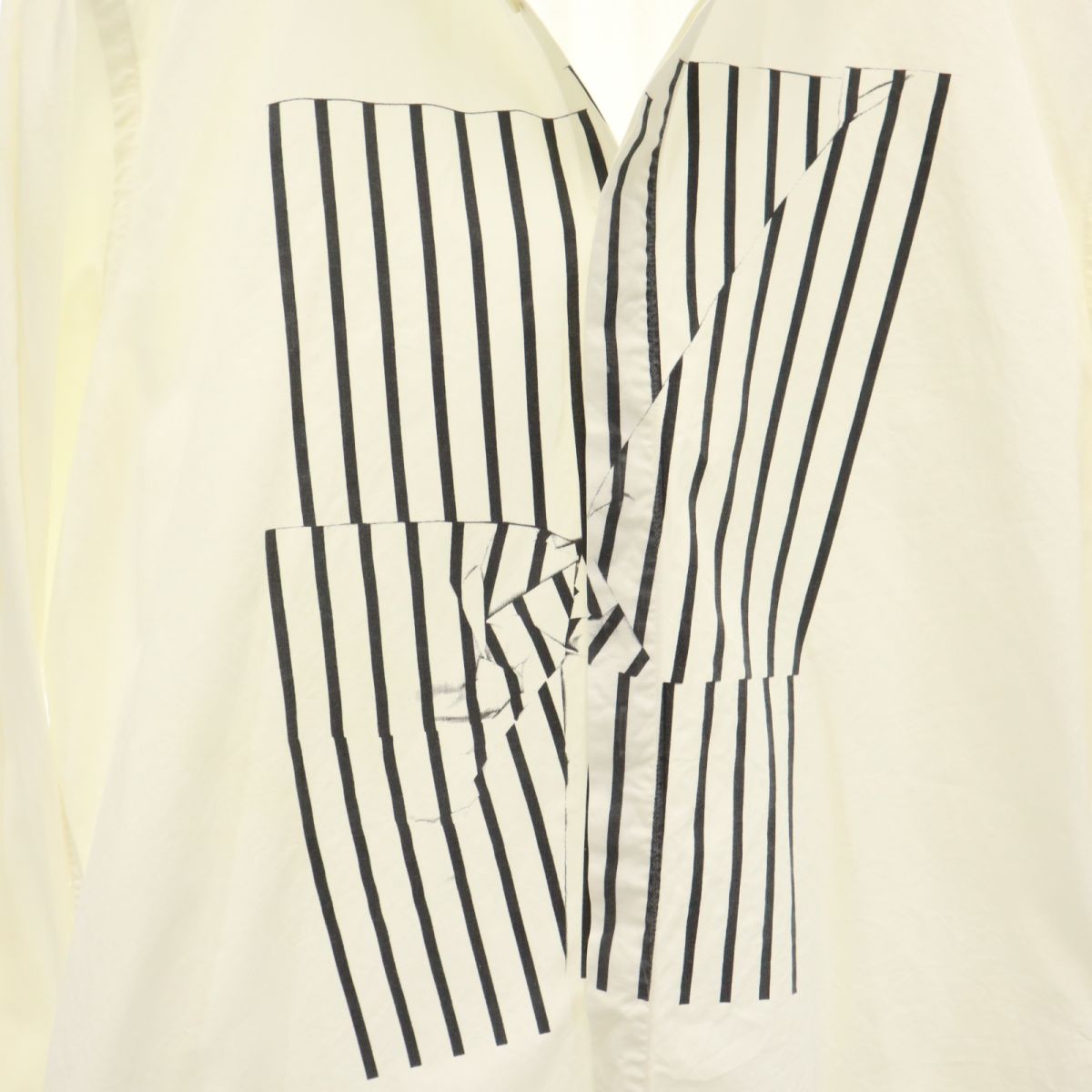 ニールバレット イタリア製 長袖 シャツ 151/2 アイボリー系 NEIL BARRETT メンズ