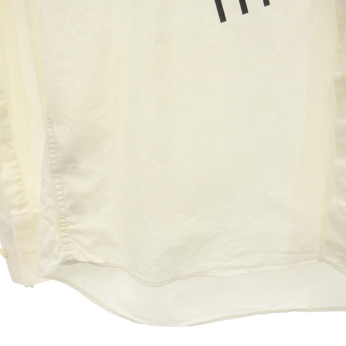 ニールバレット イタリア製 長袖 シャツ 151/2 アイボリー系 NEIL BARRETT メンズ