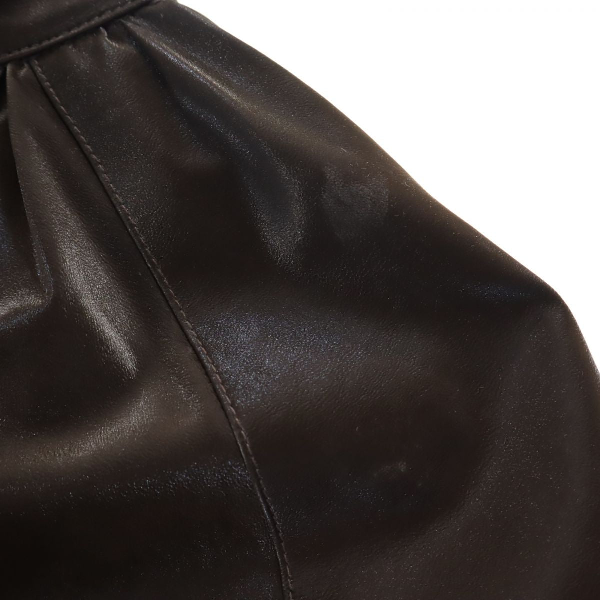 アイレネ フェイク レザーコート 36 ブラウン系 IRENE ジャケット レディース