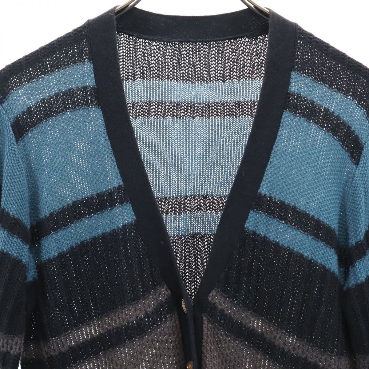 Vivienne Westwood Red Label ヴィヴィアンウエストウッド レッドレーベル リネンブレンド 長袖 カーディガン M Vネック レディース