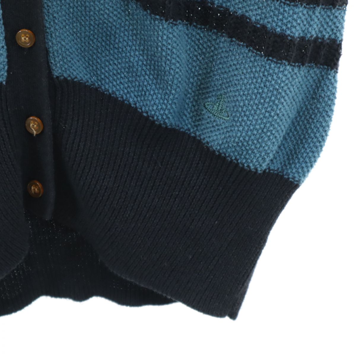 Vivienne Westwood Red Label ヴィヴィアンウエストウッド レッドレーベル リネンブレンド 長袖 カーディガン M Vネック レディース