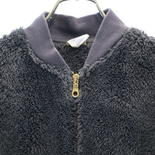 Champion チャンピオン ファー フリースジャケット L グレー メンズ