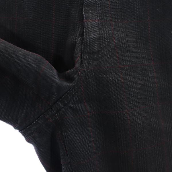コムデギャルソン チェック パンツ S グレー×赤 COMME des GARCONS SHIRR メンズ