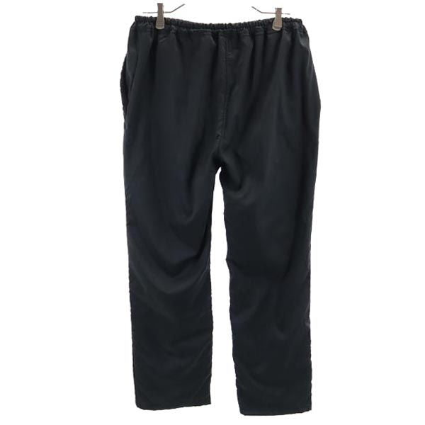 未使用 Y's for living ワイズフォーリビング ロングパンツ L ブラック タグ付き ウエストゴム 裏フリース メンズ