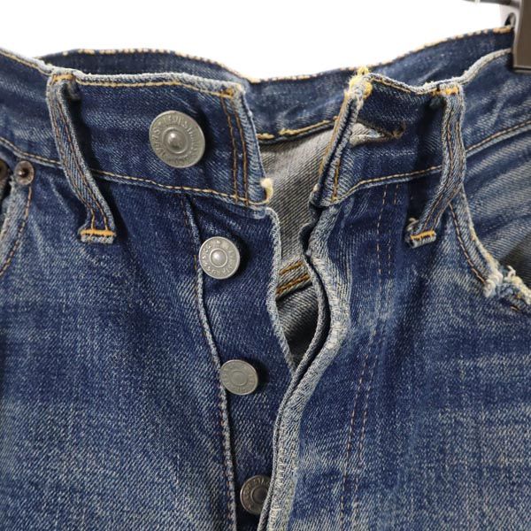 リーバイス 70s BIG E 66前期 足長R 赤耳 ストレートデニムパンツ w33 Levi's ボタンフライ ジーパン メンズ