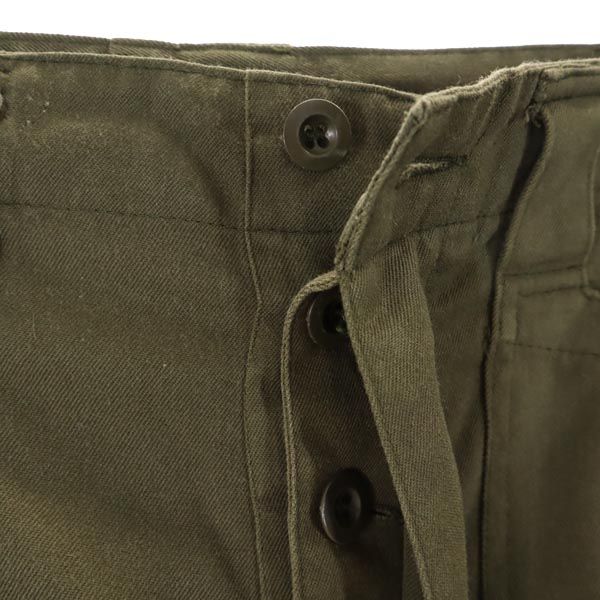 Austrian Army オーストリア軍 80s ミリタリー カーゴパンツ カーキ ボタンフライ メンズ