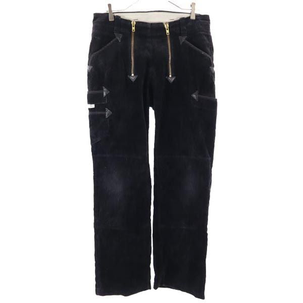 VINTAGE ヴィンテージ ブラックコーズ コーデュロイパンツ w33 ブラック ロガーパンツ メンズ