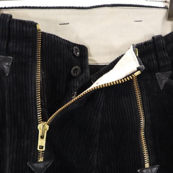 VINTAGE ヴィンテージ ブラックコーズ コーデュロイパンツ w33 ブラック ロガーパンツ メンズ