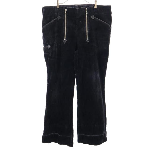 VINTAGE ヴィンテージ ブラックコーズ コーデュロイパンツ ブラック ロガーパンツ ビッグサイズ メンズ