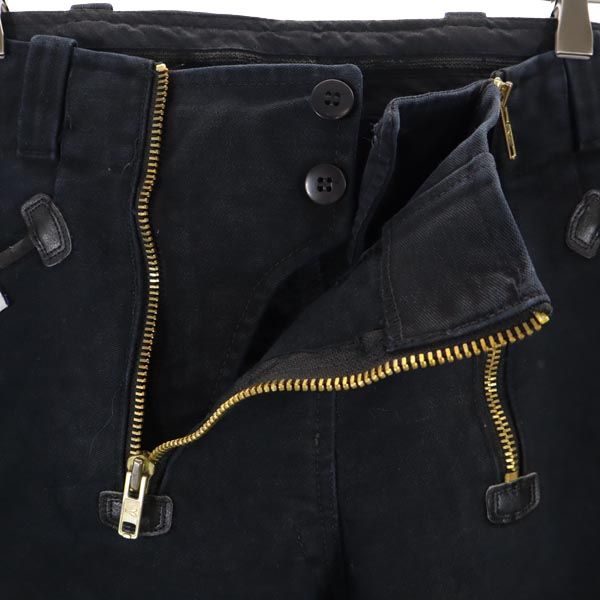 Pionier workwear ブラックコーズ パンツ 50 ブラック モールスキン ロガーパンツ メンズ