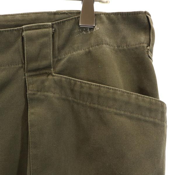 オーストリア軍 90s ミリタリー カーゴパンツ カーキ Austrian Army ボタンフライ メンズ