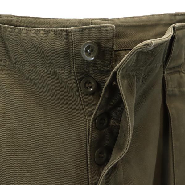オーストリア軍 90s ミリタリー カーゴパンツ カーキ Austrian Army ボタンフライ メンズ