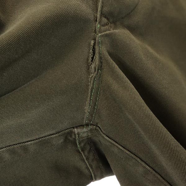 オーストリア軍 90s ミリタリー カーゴパンツ カーキ Austrian Army ボタンフライ メンズ