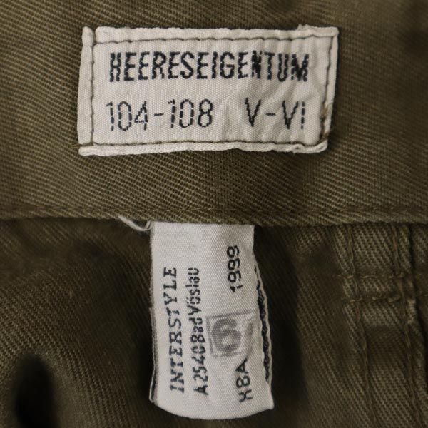 オーストリア軍 90s ミリタリー カーゴパンツ カーキ Austrian Army ボタンフライ メンズ