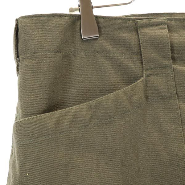 Austrian Army オーストリア軍 80s ミリタリー カーゴパンツ カーキ ボタンフライ メンズ