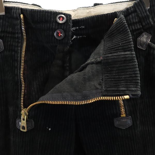 VINTAGE ヴィンテージ ブラックコーズ コーデュロイパンツ ブラック ロガーパンツ メンズ