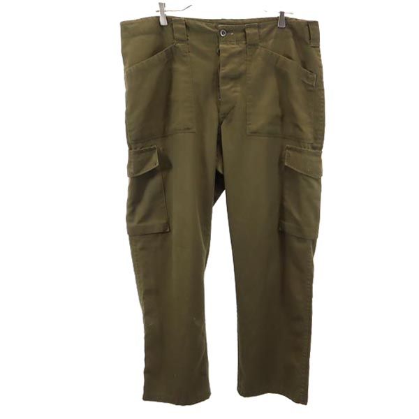 Austrian Army オーストリア軍 80s ミリタリー カーゴパンツ カーキ ボタンフライ メンズ