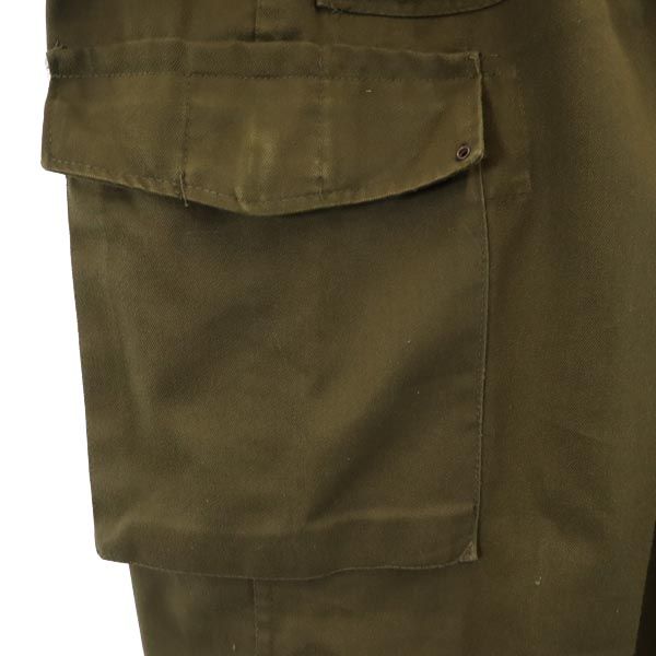Austrian Army オーストリア軍 80s ミリタリー カーゴパンツ カーキ ボタンフライ メンズ