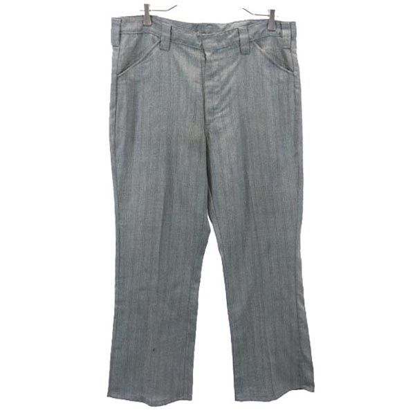 VINTAGE ヴィンテージ 70s ストライプ柄 パンツ グレー系 メンズ