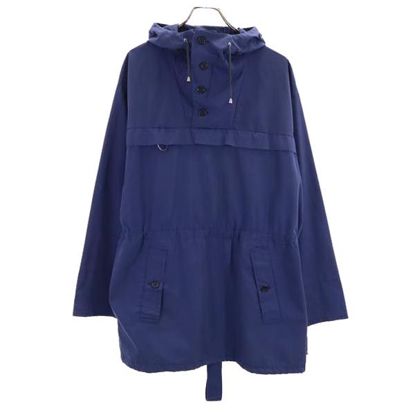 EURO WORK ユーロワーク 80s スノーパーカー プルオーバー ジャケット M ブルー フード メンズ