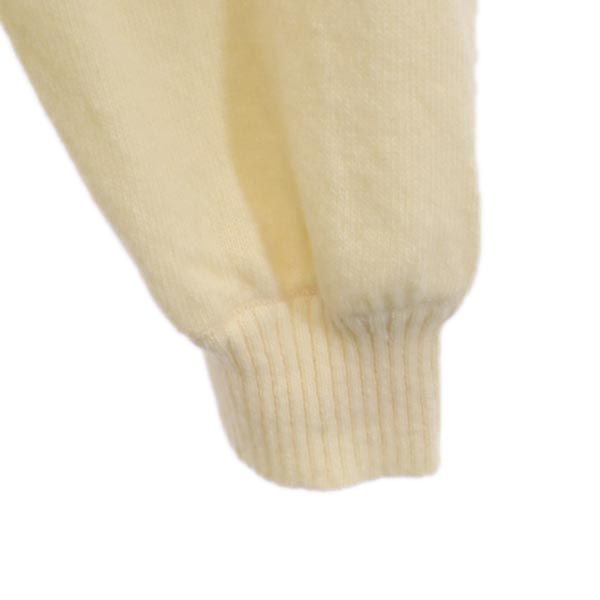 BURBERRY BLUE LABEL バーバリーブルーレーベル 三陽商会 ウールブレンド 長袖 ニット ワンピース 38 アイボリー レディース