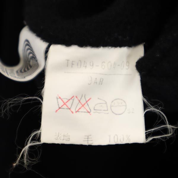 Burberrys バーバリーズ 90s オールド ウール100％ ステンカラーコート 9AR ブラック レディース