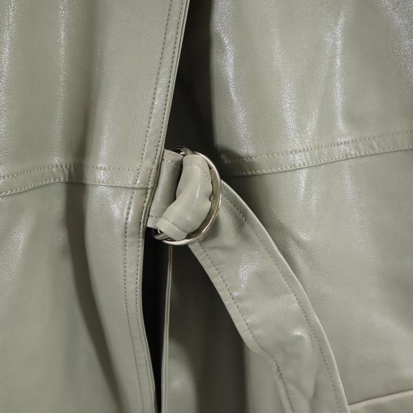 MAISON SPECIAL メゾンスペシャル ノースリーブ フェイクレザー ジャケット FREE グレー系 レディース