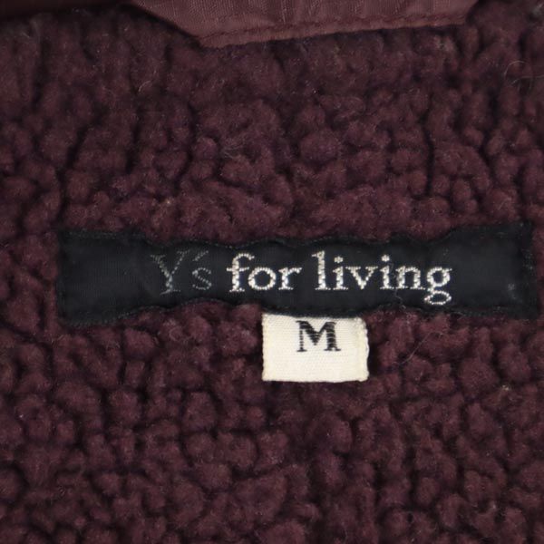 Y's for living ワイズフォーリビング ステンカラーコート M パープル系 裏ボア メンズ