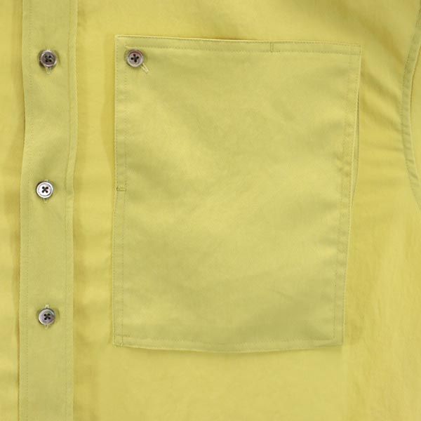 MAISON SPECIAL メゾンスペシャル 長袖 バンドカラー シャツワンピース XS イエロー系 レディース