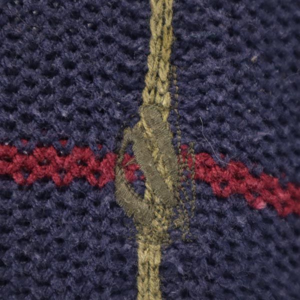 NAUTICA ノーティカ 90s オールド 長袖 リネンブレンド セーター L ネイビー系 長袖ニット メンズ