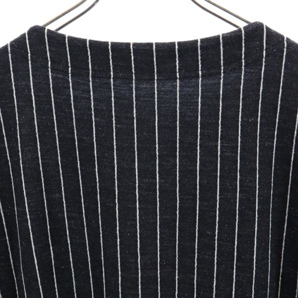 Vivienne Westwood Red Label ヴィヴィアンウエストウッド レッドレーベル ウールブレンド ストライプ 長袖 ワンピース 2 グレー レディース