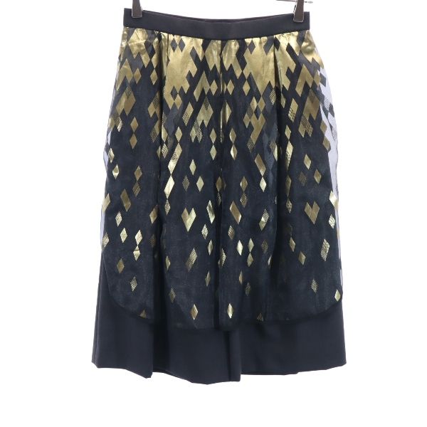 kolor カラー レイヤード ガウチョパンツ 2 チャコールグレー他 キュロット レディース