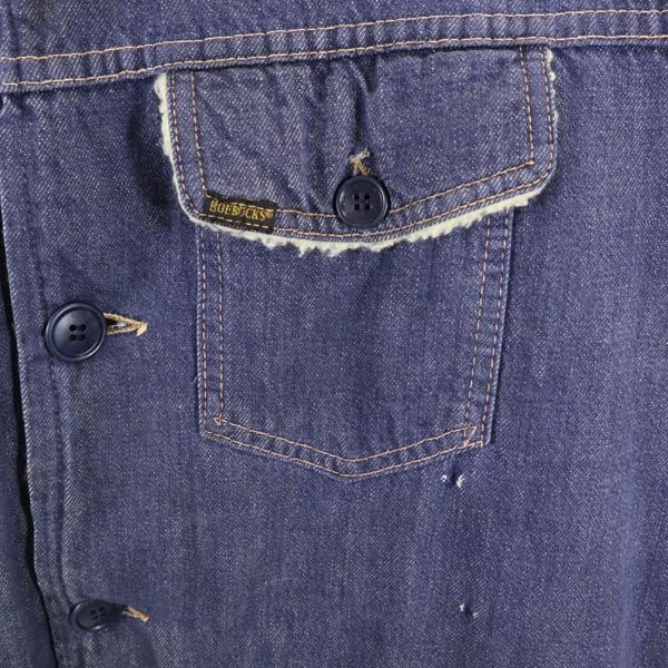 ROEBUCKS ローバックス 70s ヴィンテージ デニムジャケット 裏ボア ジージャン メンズ