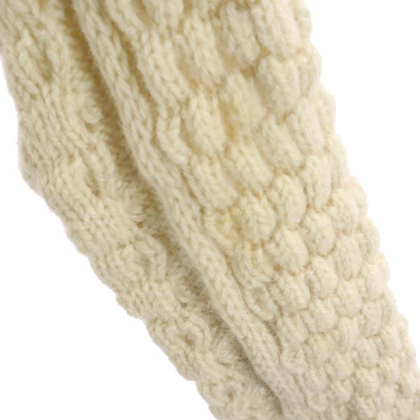 Slieve League 80s フィッシャーマン ヴィンテージ 長袖 ウール セーター ホワイト系 ニット メンズ