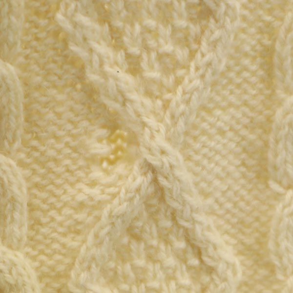 McGUINNESS 80s フィッシャーマン ヴィンテージ 長袖 ウール セーター ホワイト系 ニット メンズ