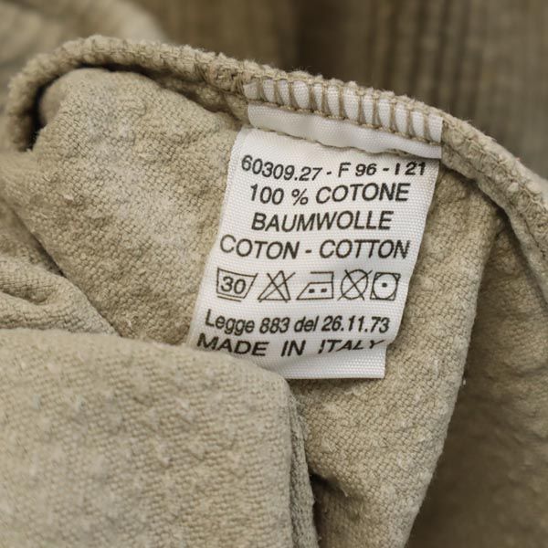 Levi's リーバイス イタリア製 長袖 コーデュロイシャツ L カーキ系 メンズ